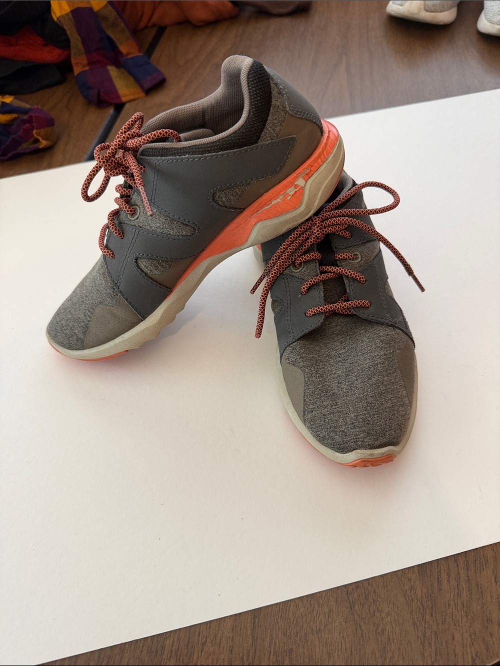 Merrell Gray 1six8 Sneakers with Orange Accents